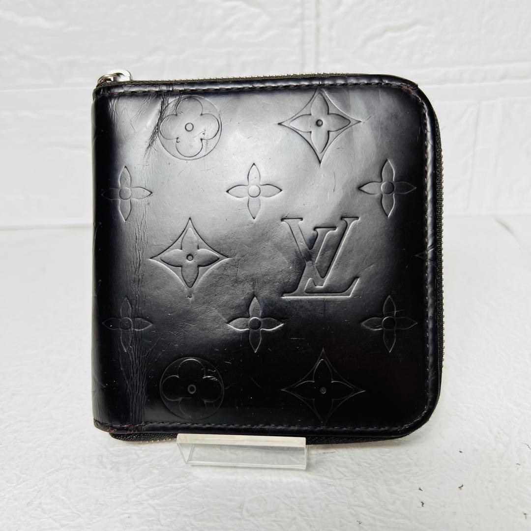 LOUIS VUITTON モノグラムグラセ ポルト ビエモネラウンドジップ財布