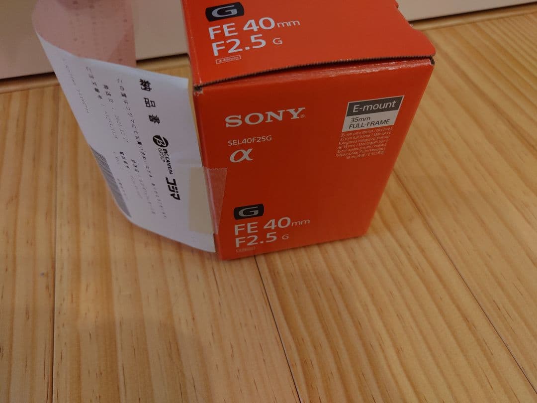 り*さ様 SONY 40mm F2.5 G FE SEL40F25G Gレンズ