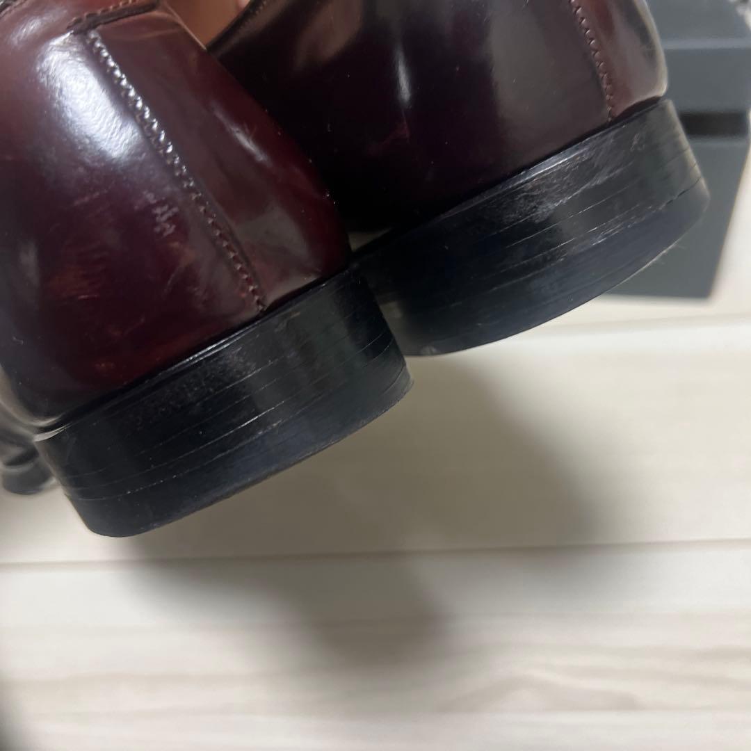 Alden バーガンディ モンクストラップシューズ9 1/2