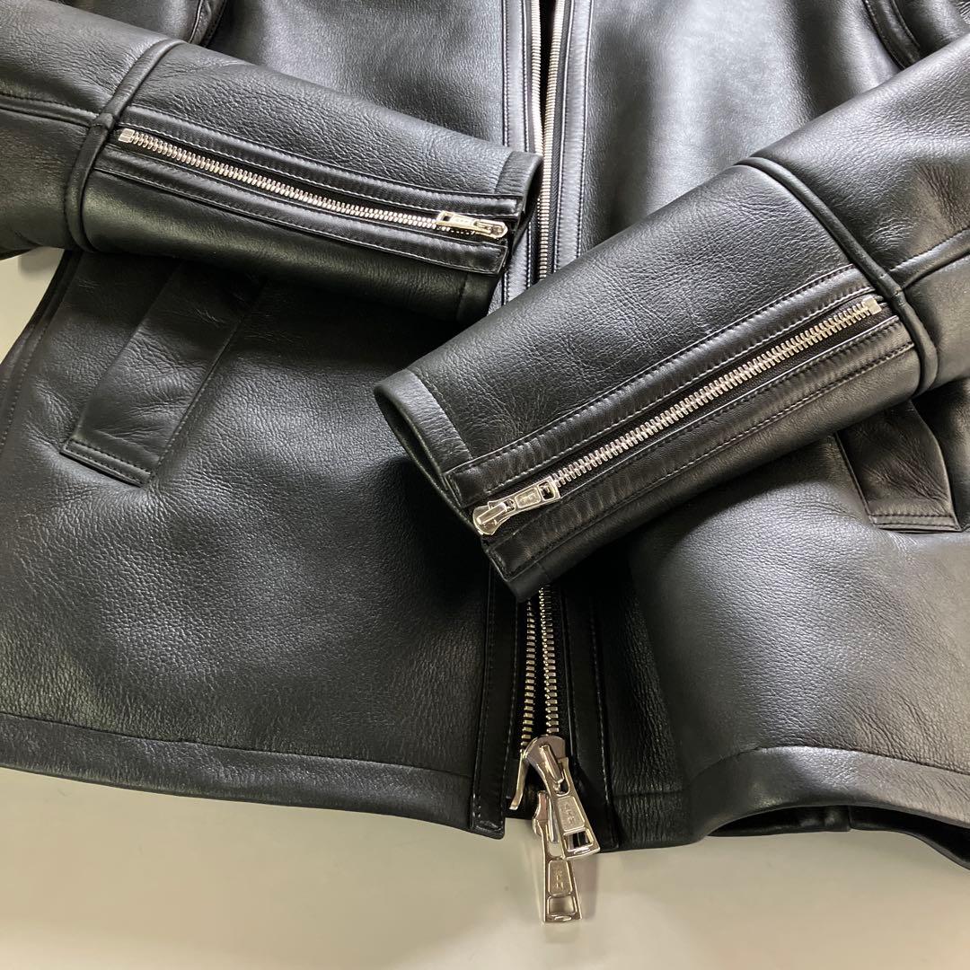 AKM ムートンシングルライダース　S 黒　EMMETI好きな方も