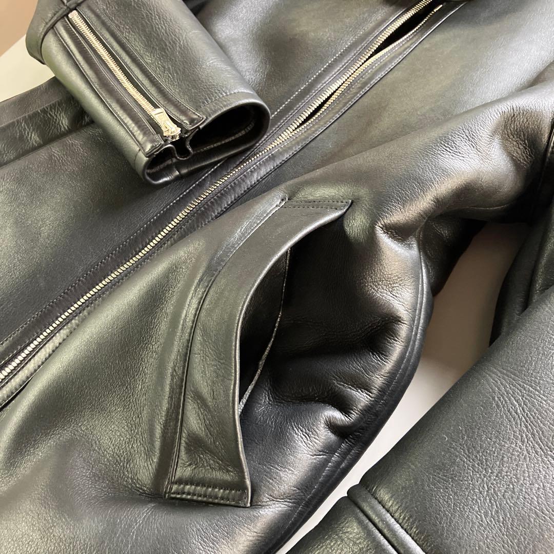 AKM ムートンシングルライダース　S 黒　EMMETI好きな方も