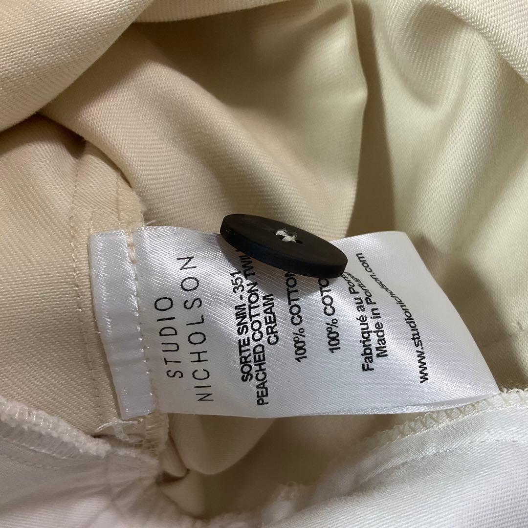 パンツ STUDIO NICHOLSON PEACHED COTTON SORTE