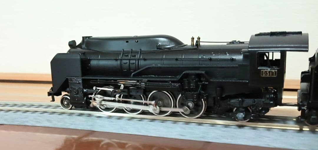 HOゲージ 天賞堂アダチ Ｄ51半流蒸気機関車、モーター交換、メンテナンス済