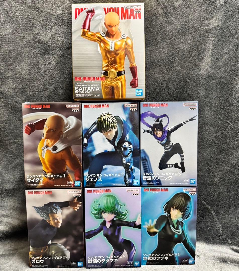 ワンパンマン フィギュア サイタマ　ジェノス　ガロウ　ソニック タツマキ フブキ