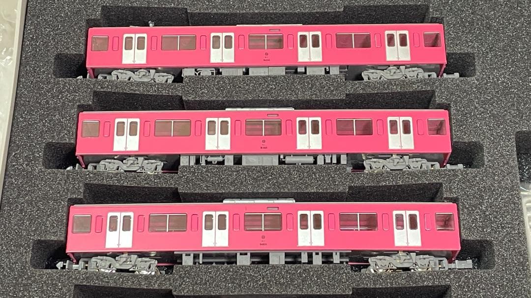 GM ★ 西武9000系（9101編成・ピンク）増結中間車　6両（動力無し）