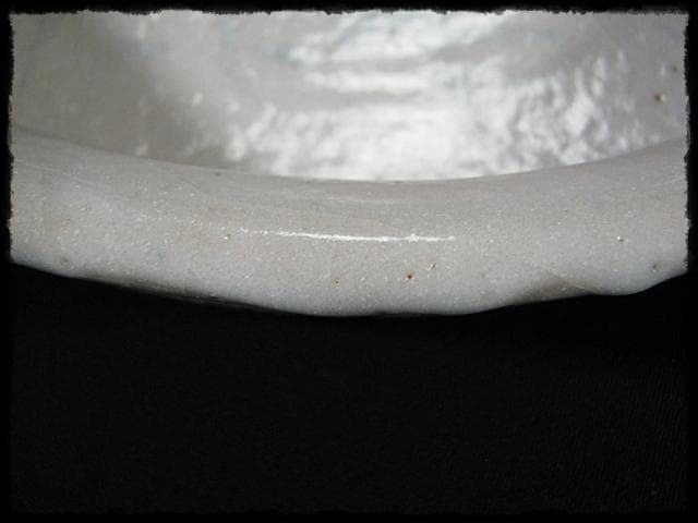 藤原 敬介 恭助 志野 鉢 絵志野 富士山 茶道具 菓子器  c196