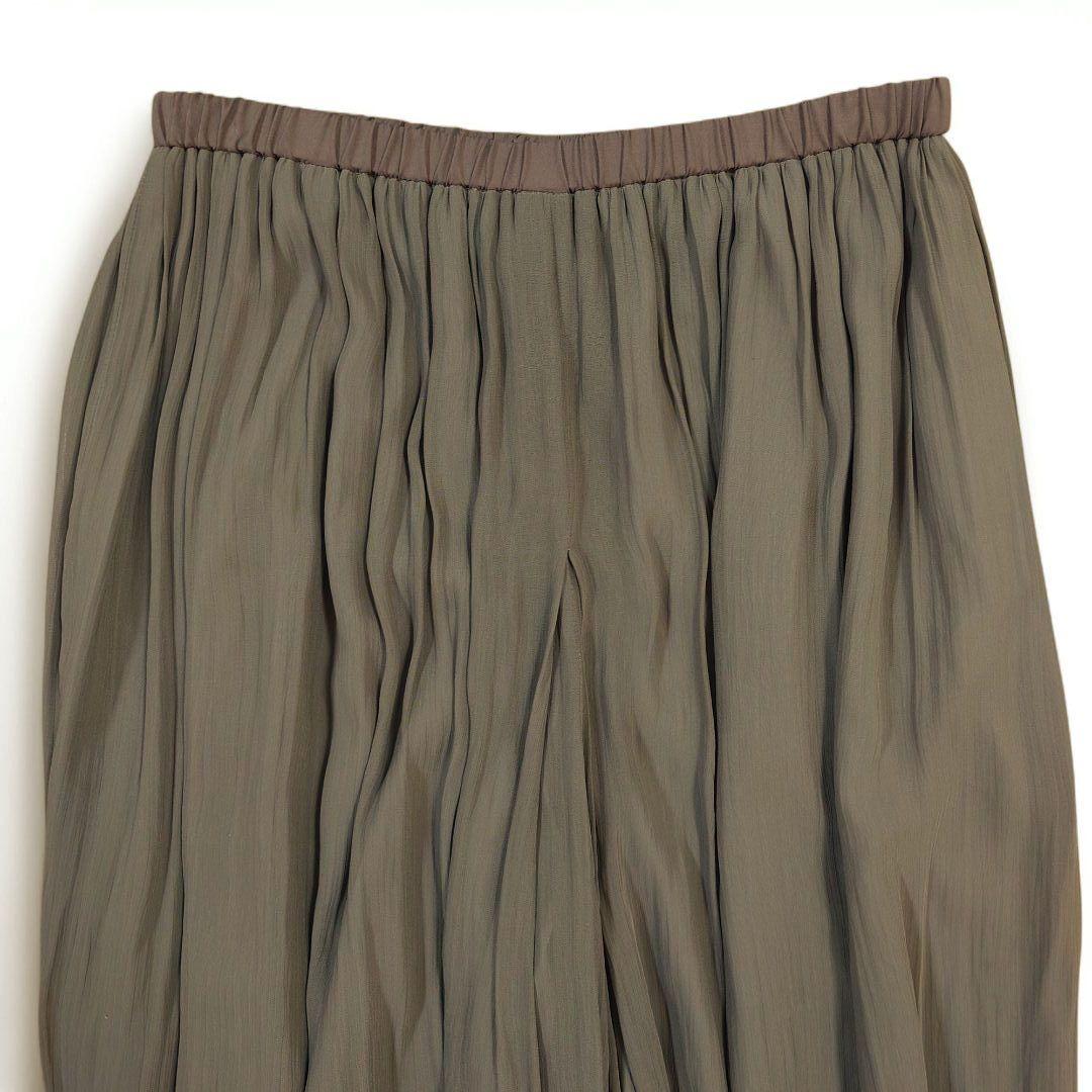 BEARDSLEY ビアズリー シフォンギャザーパンツ カーキ サイズ1