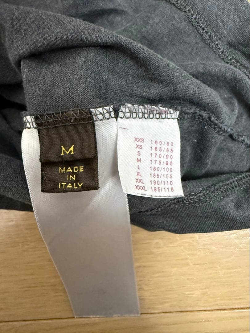 美品　Louis Vuitton 人気デザイン　Vネック Tシャツ(グレー)