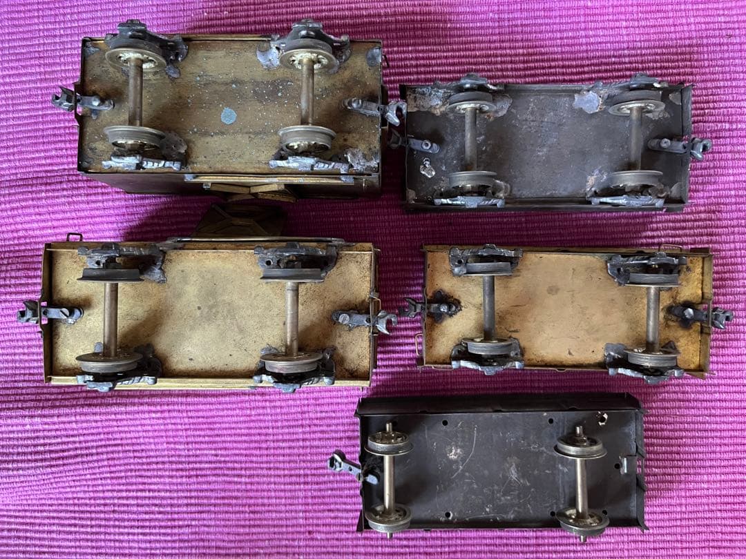 電気機関車8輌セット　真鍮 メーカー不明