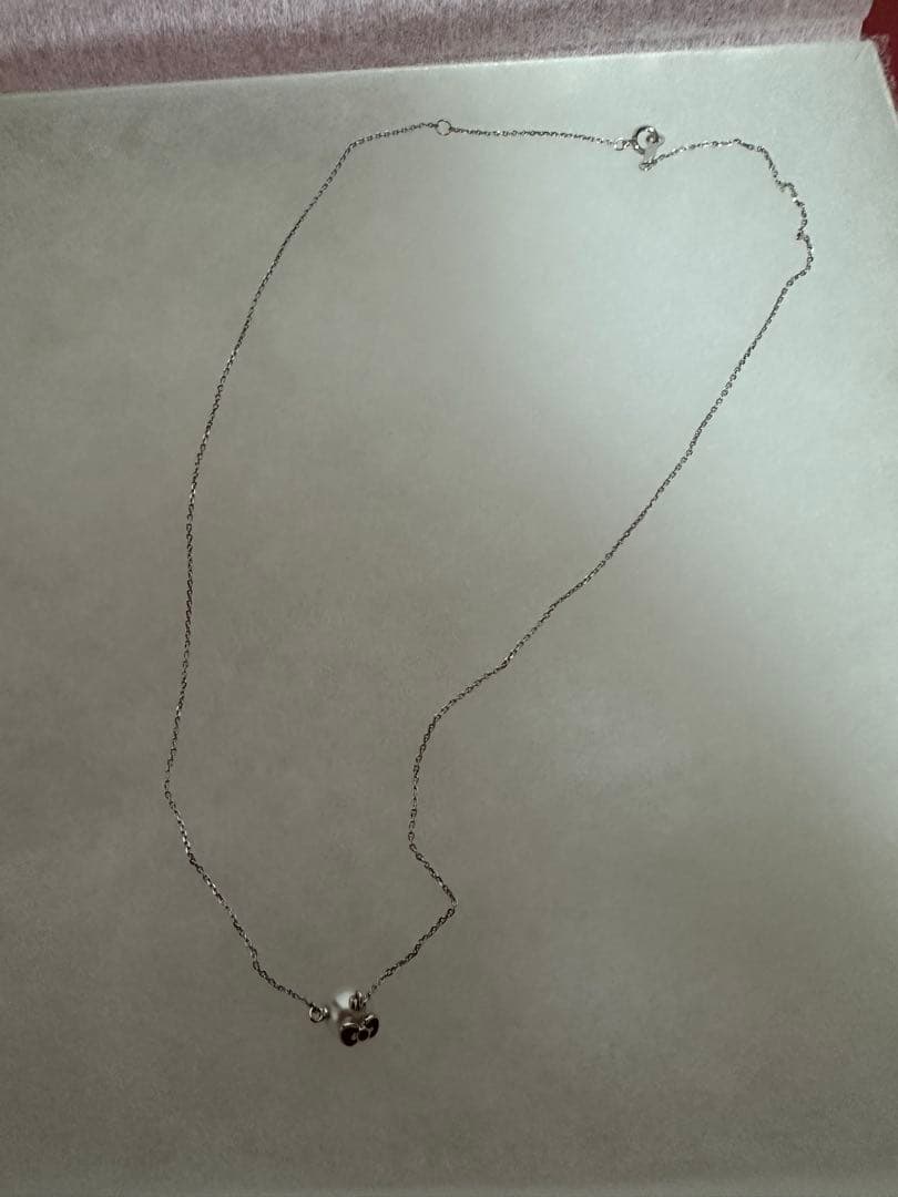 希少ミキモトx hallo kittyコラボネックレス