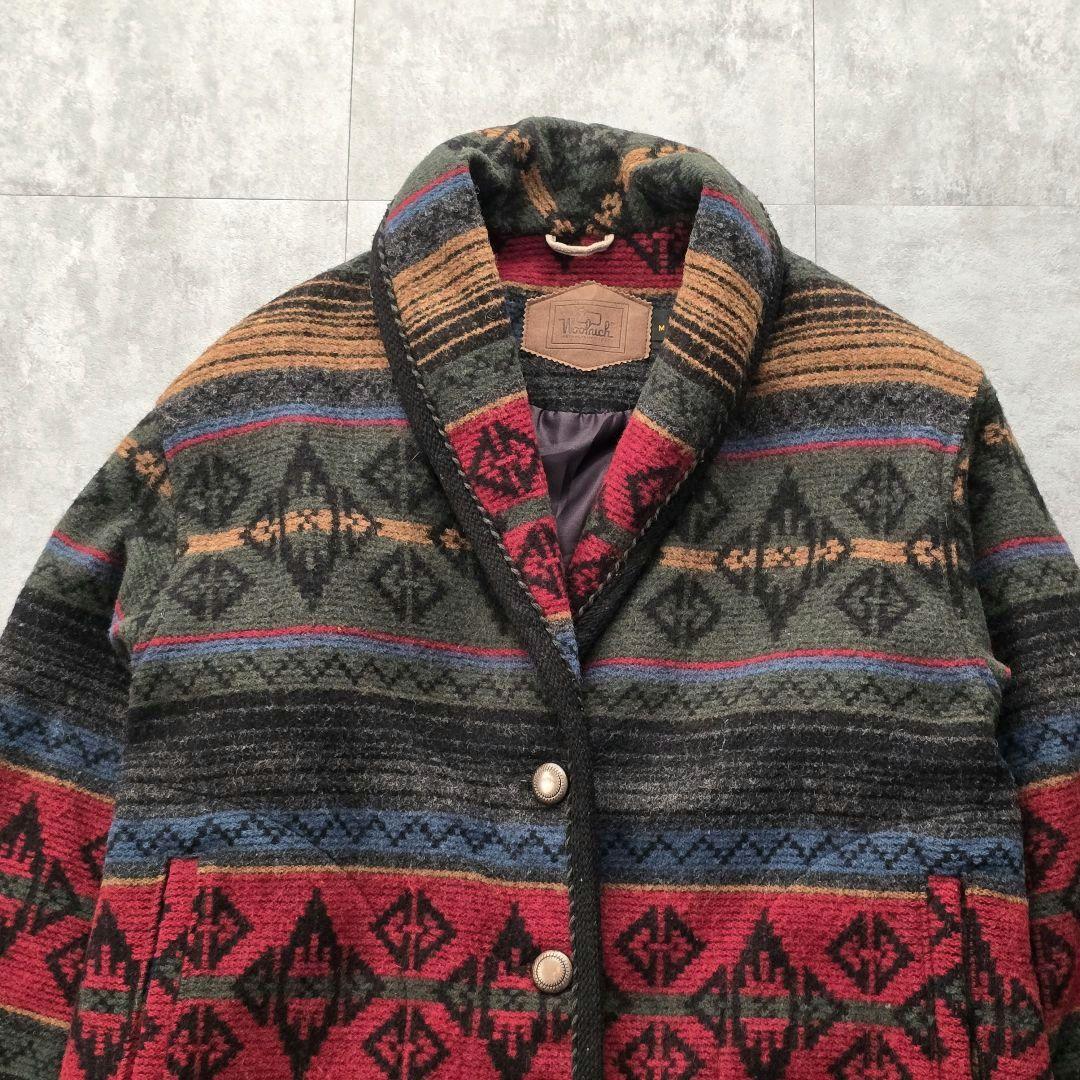 80s ウールリッチ ヴィンテージ ネイティブ柄 ブランケットジャケット