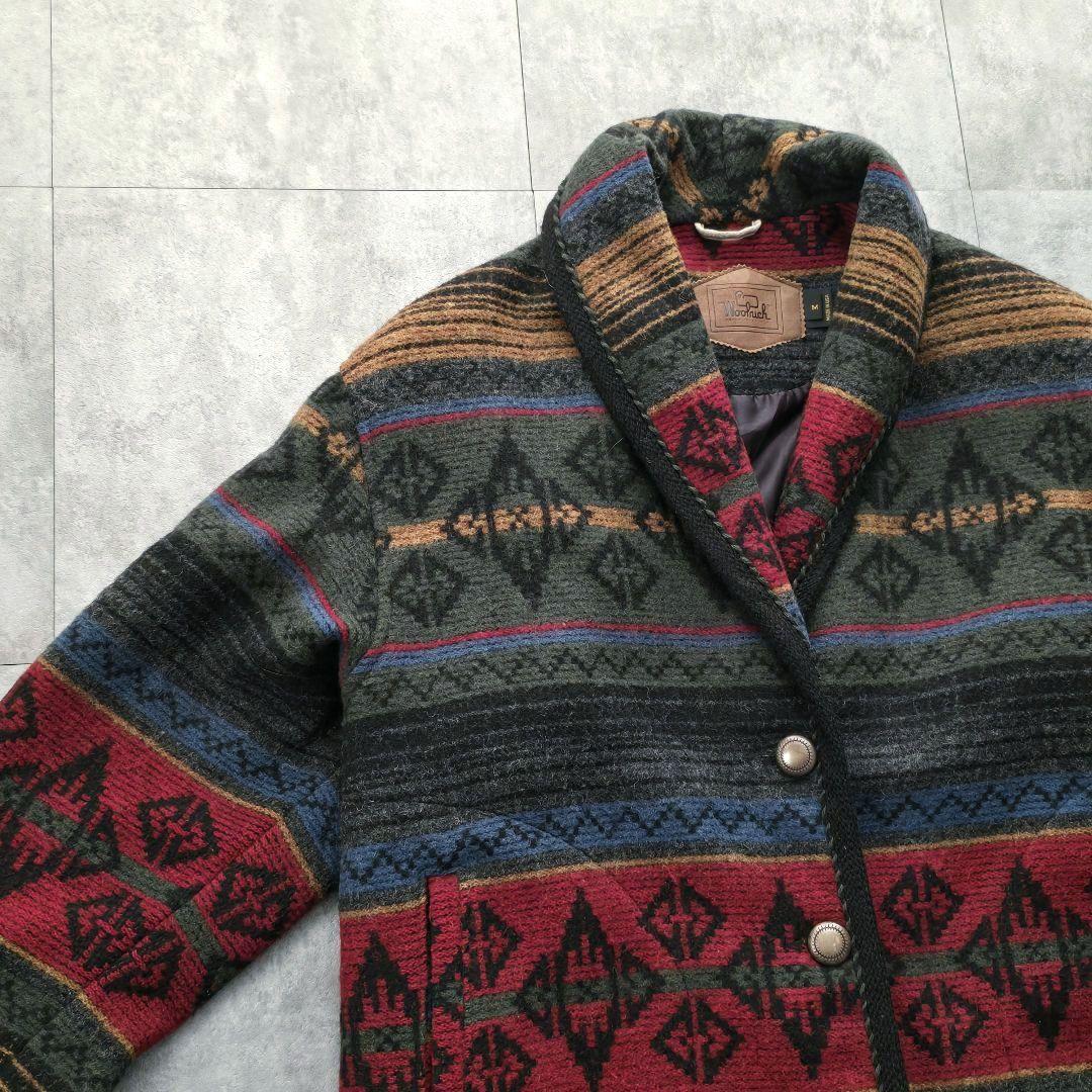 80s ウールリッチ ヴィンテージ ネイティブ柄 ブランケットジャケット