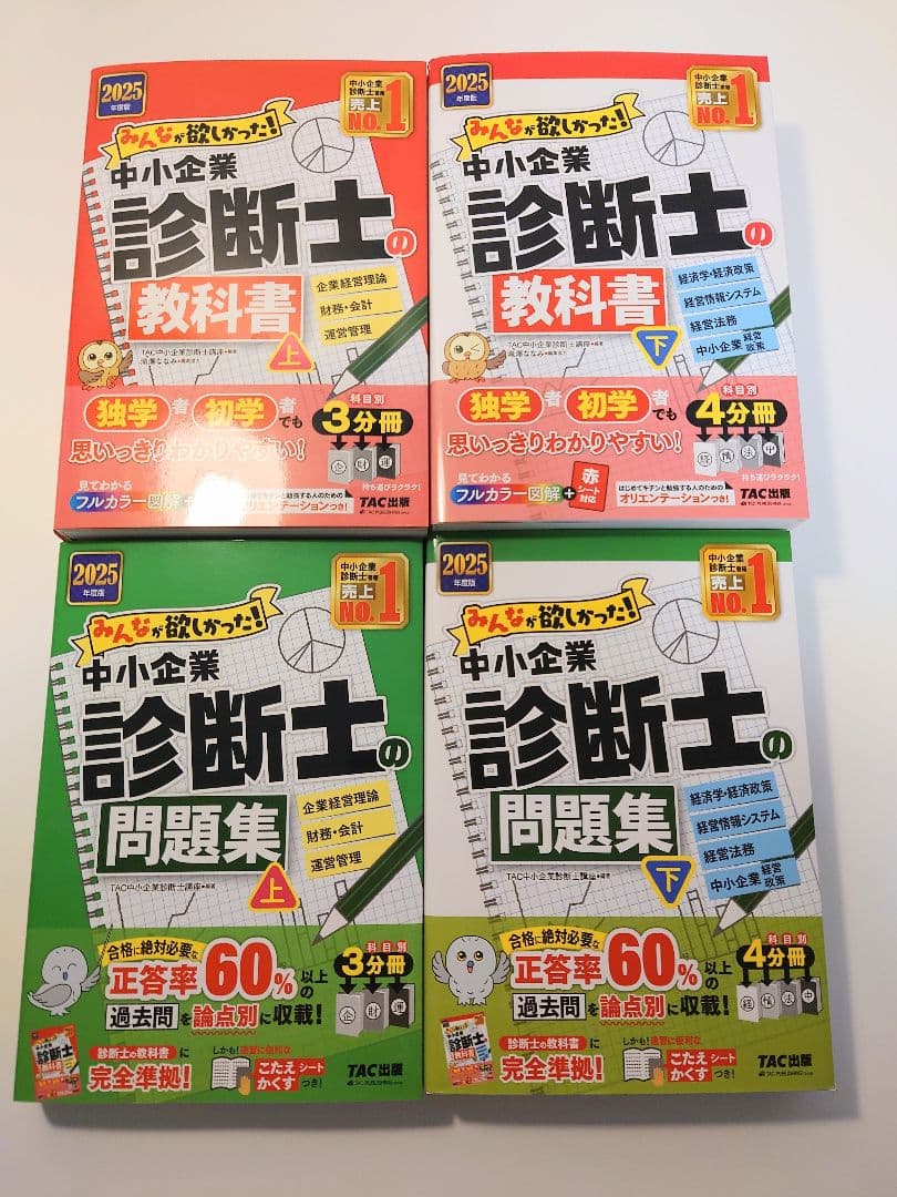 2025年度版 みんなが欲しかった! 中小企業診断士の教科書・問題集４冊セット