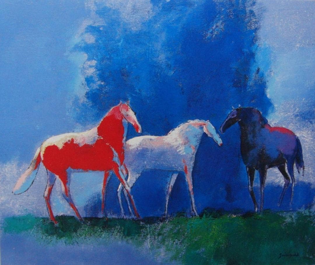 ポール・ギアマン、「夜明け」、希少画集・額装画、日本製・新品額縁にて額装致します