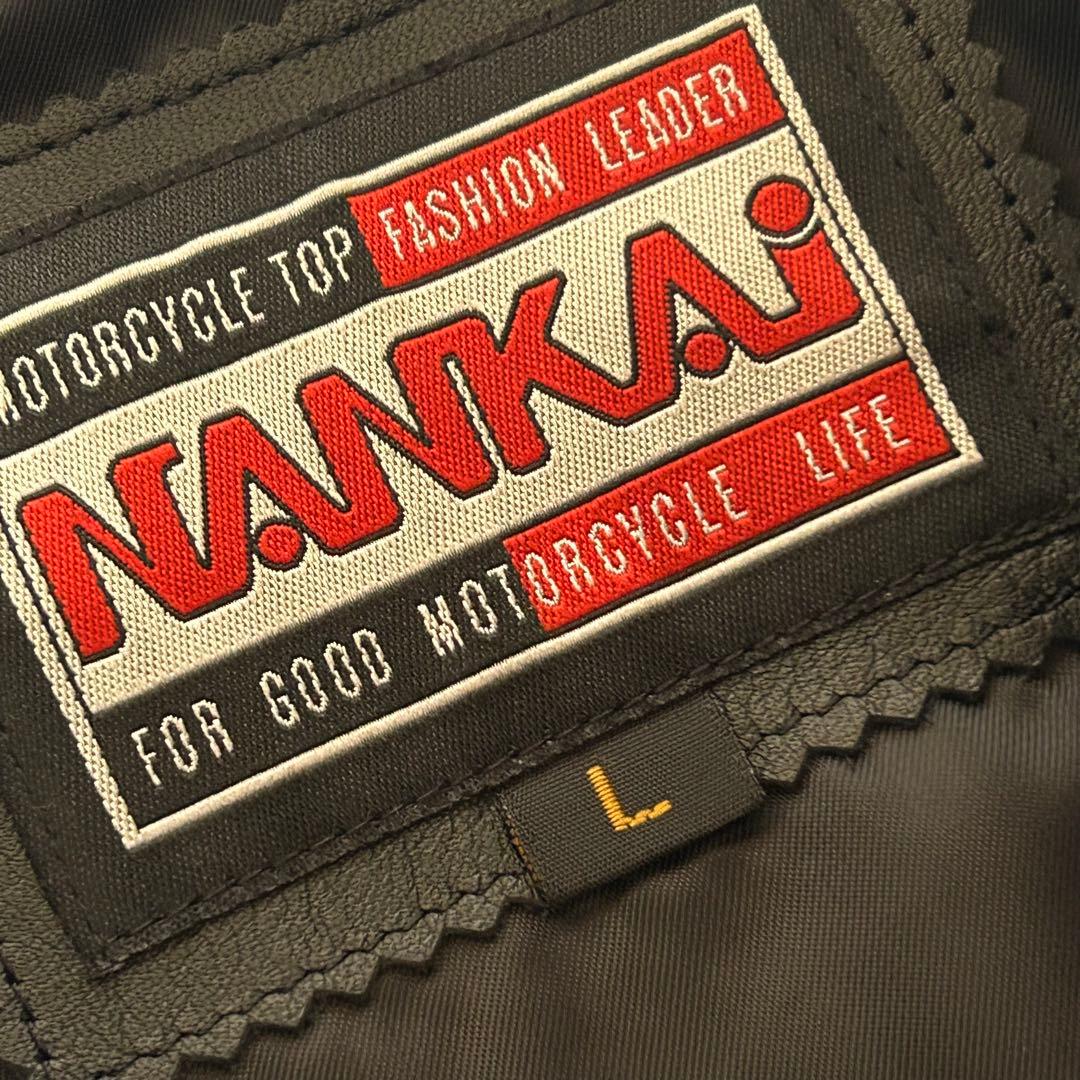 NANKAI ナンカイ　シングルライダース レザージャケット　シングルレザー　L