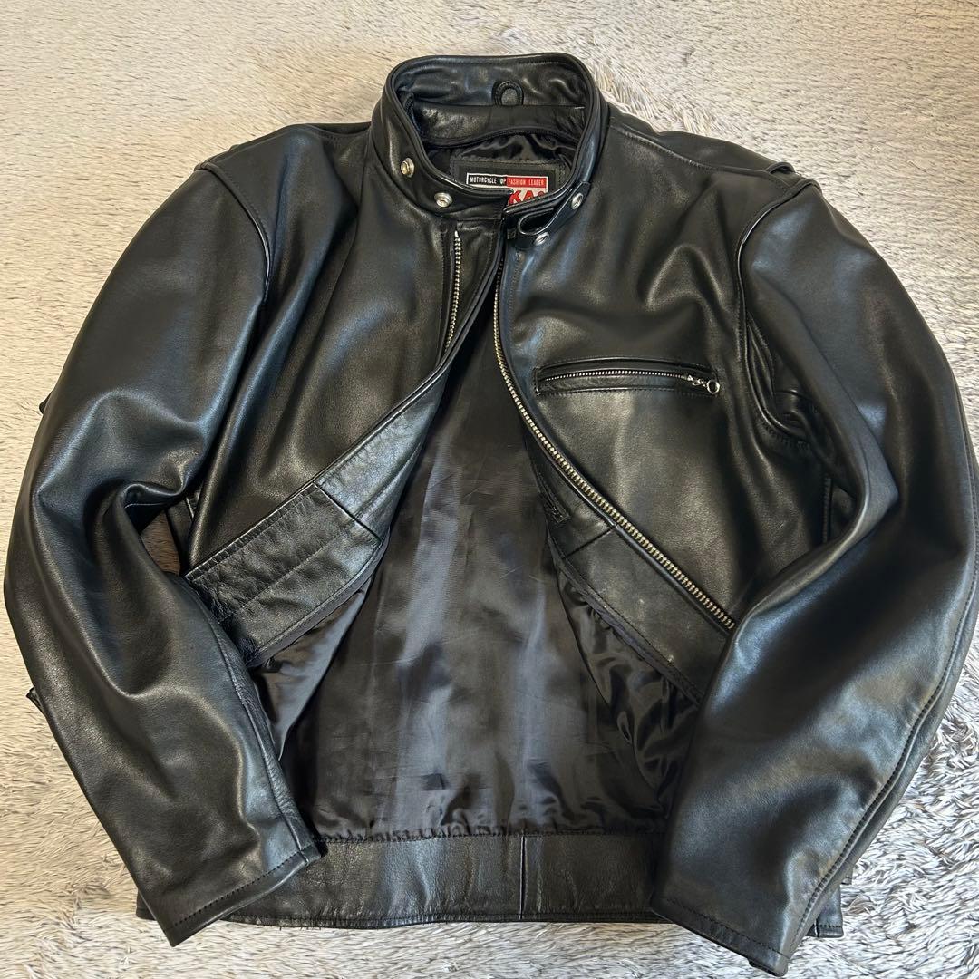 NANKAI ナンカイ　シングルライダース レザージャケット　シングルレザー　L