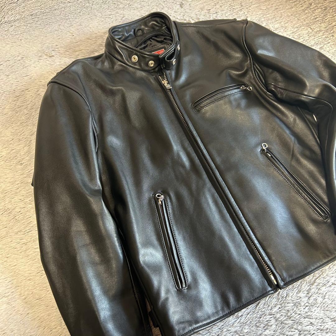 NANKAI ナンカイ　シングルライダース レザージャケット　シングルレザー　L