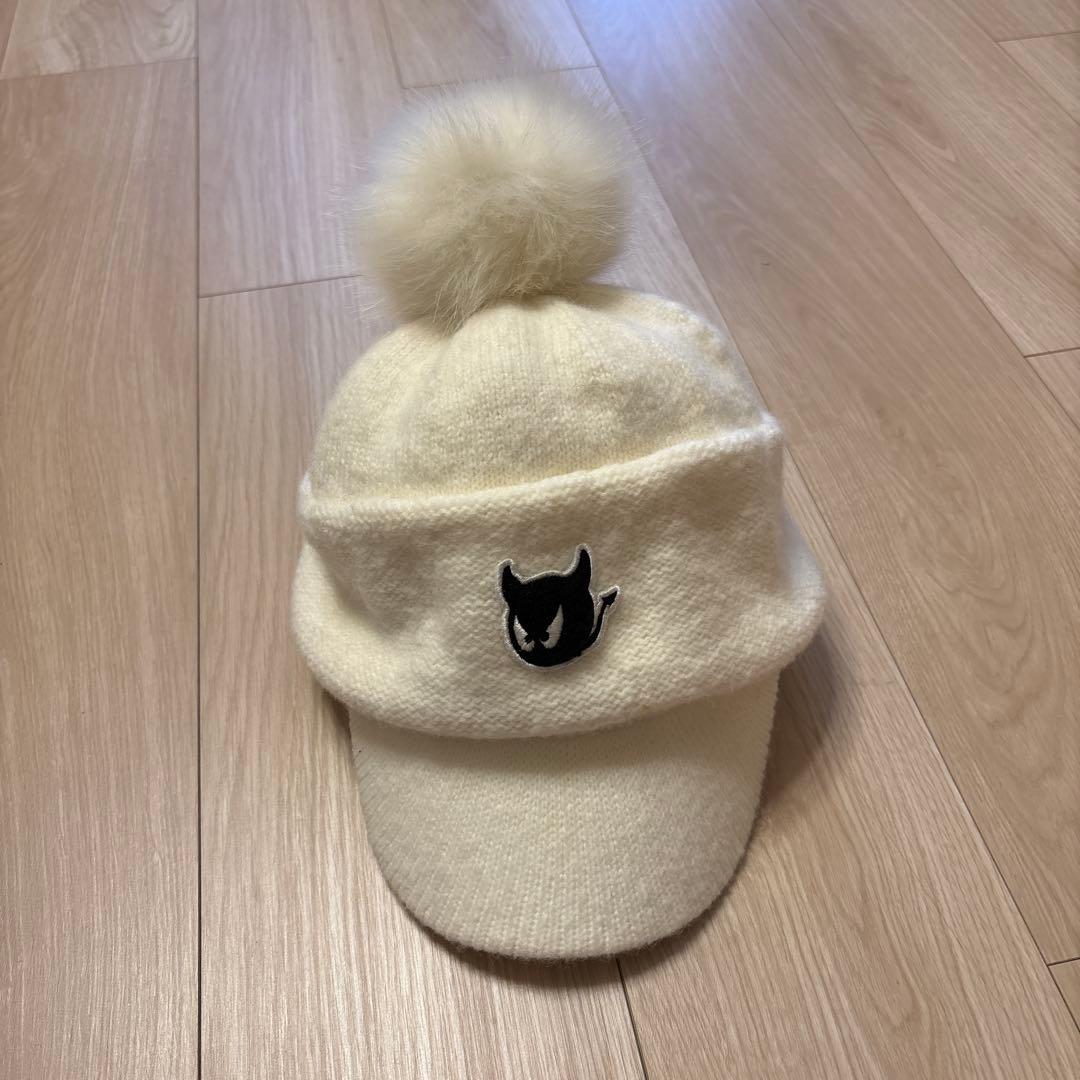 WAAC ワック　ニット帽　ホワイト