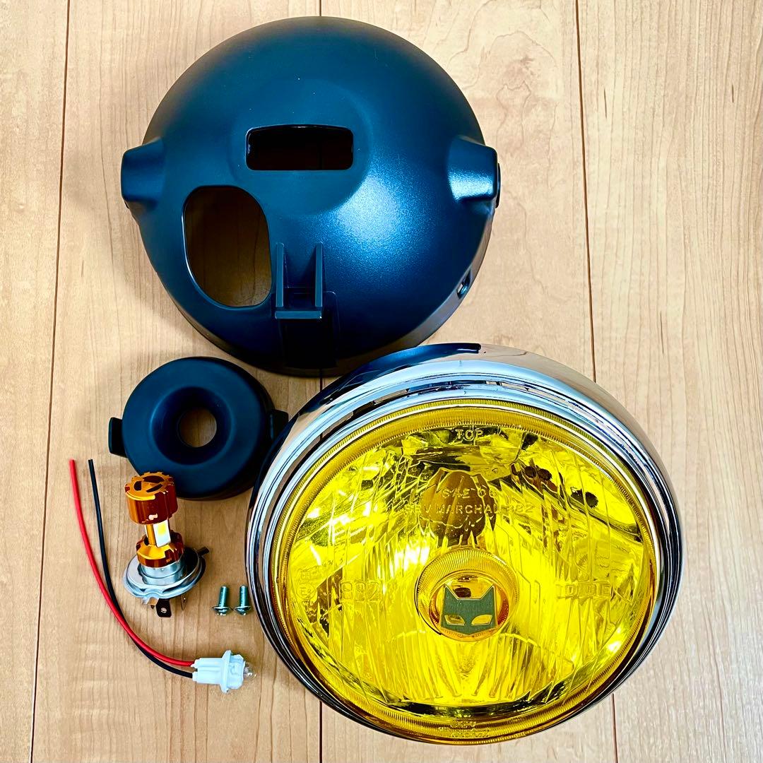 当時物 マーシャル 882 デベソ ヘッドライト MARCHAL デメキン改