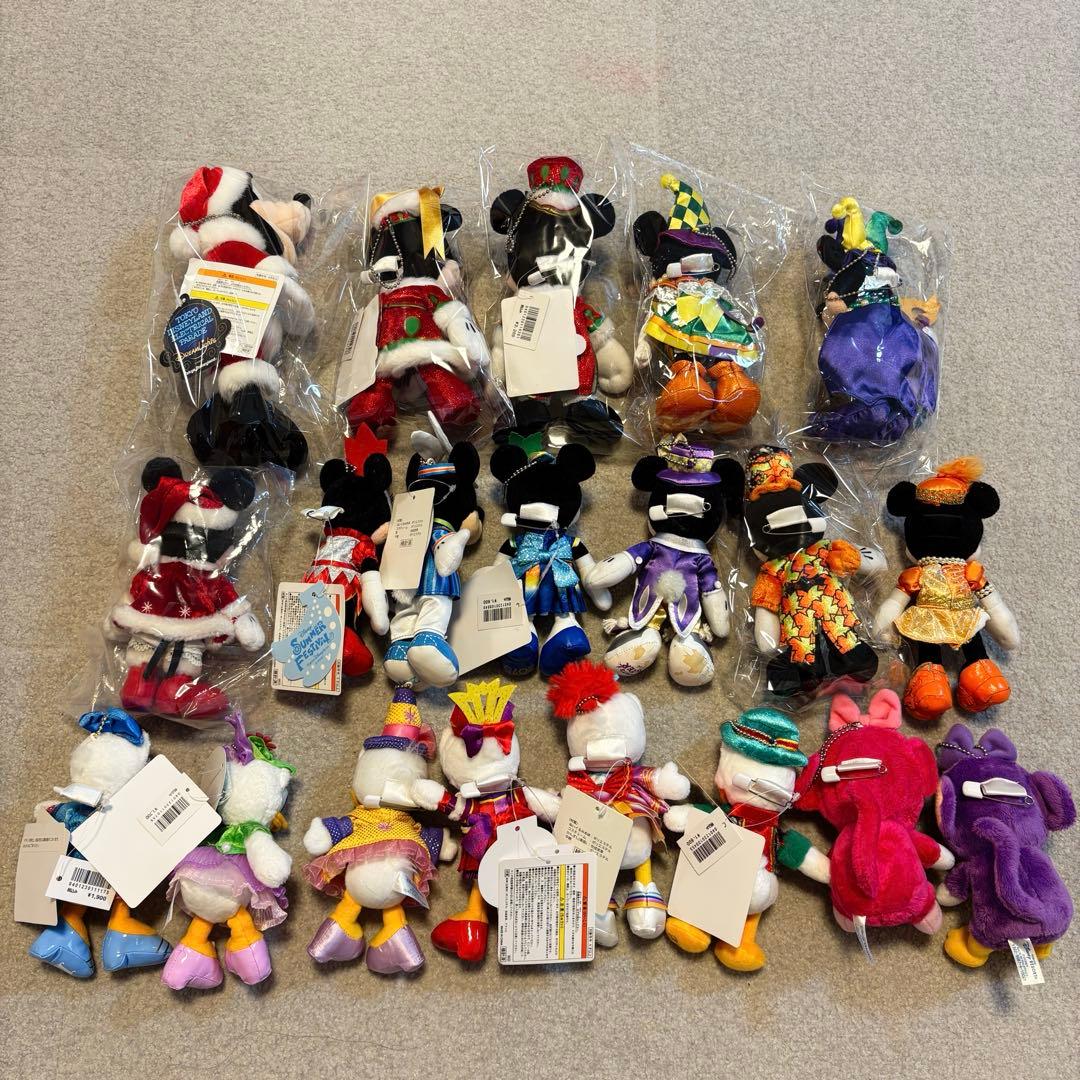 ミッキー ミニー ドナルド ぬいぐるみバッジ　まとめ売り　20体　最終価格‼︎