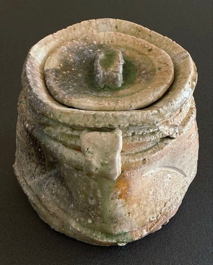 伊賀焼　耳付水指　井村侊生　　#3301