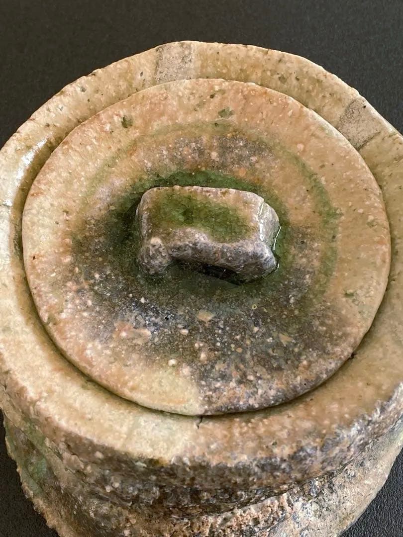 伊賀焼　耳付水指　井村侊生　　#3301