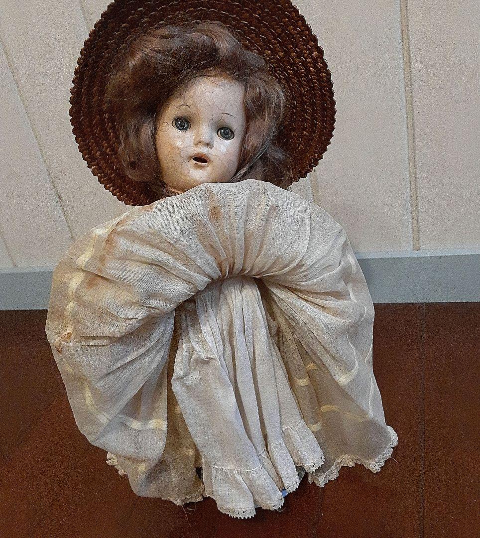 ⭐鈴蘭を持ったアンティークビスクドール　8