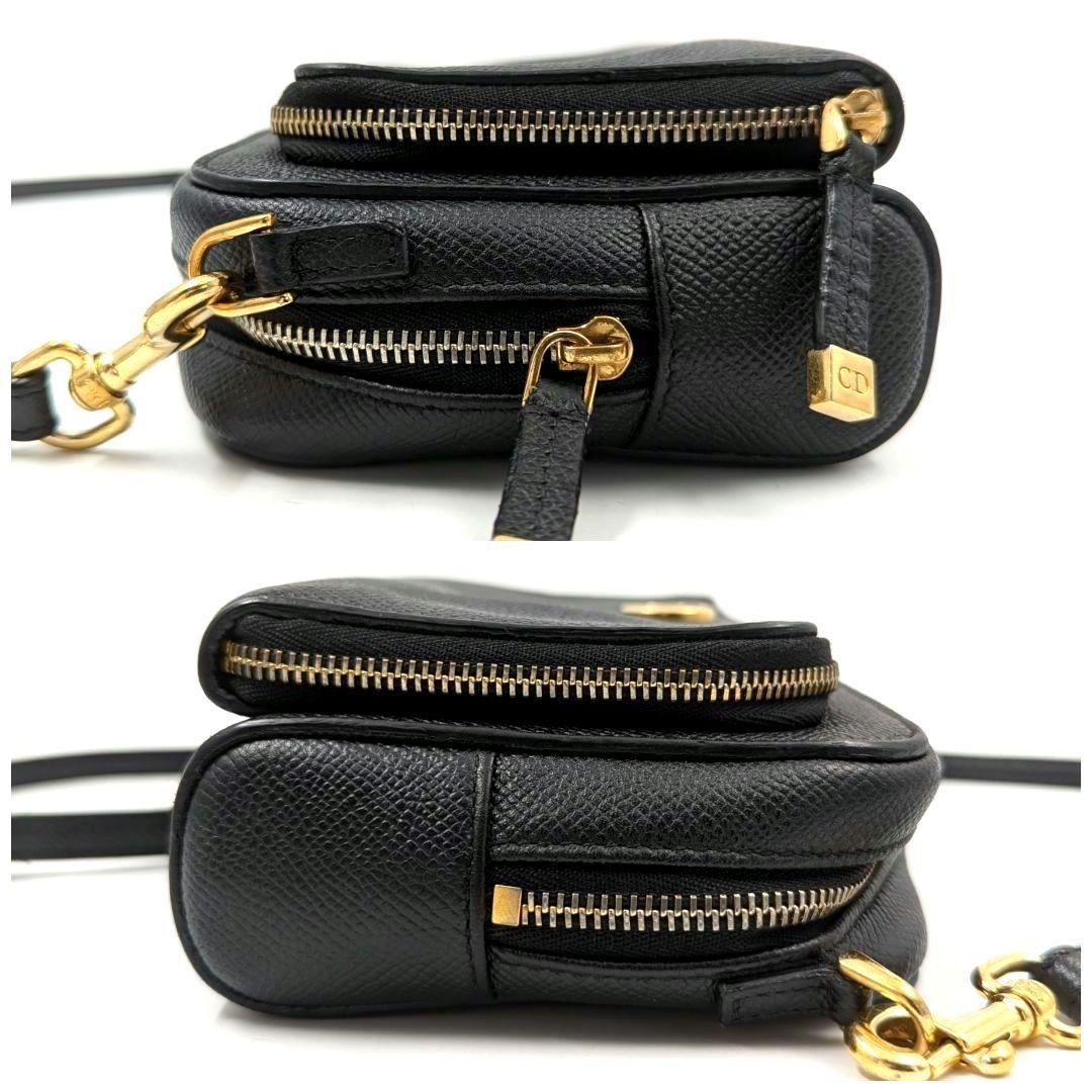 【美品】CHRISTIAN DIOR カロ ダブルポーチ ショルダーバッグ