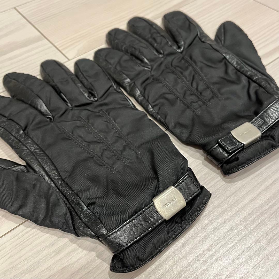 小物 PRADA / Leather Nylon Gloves