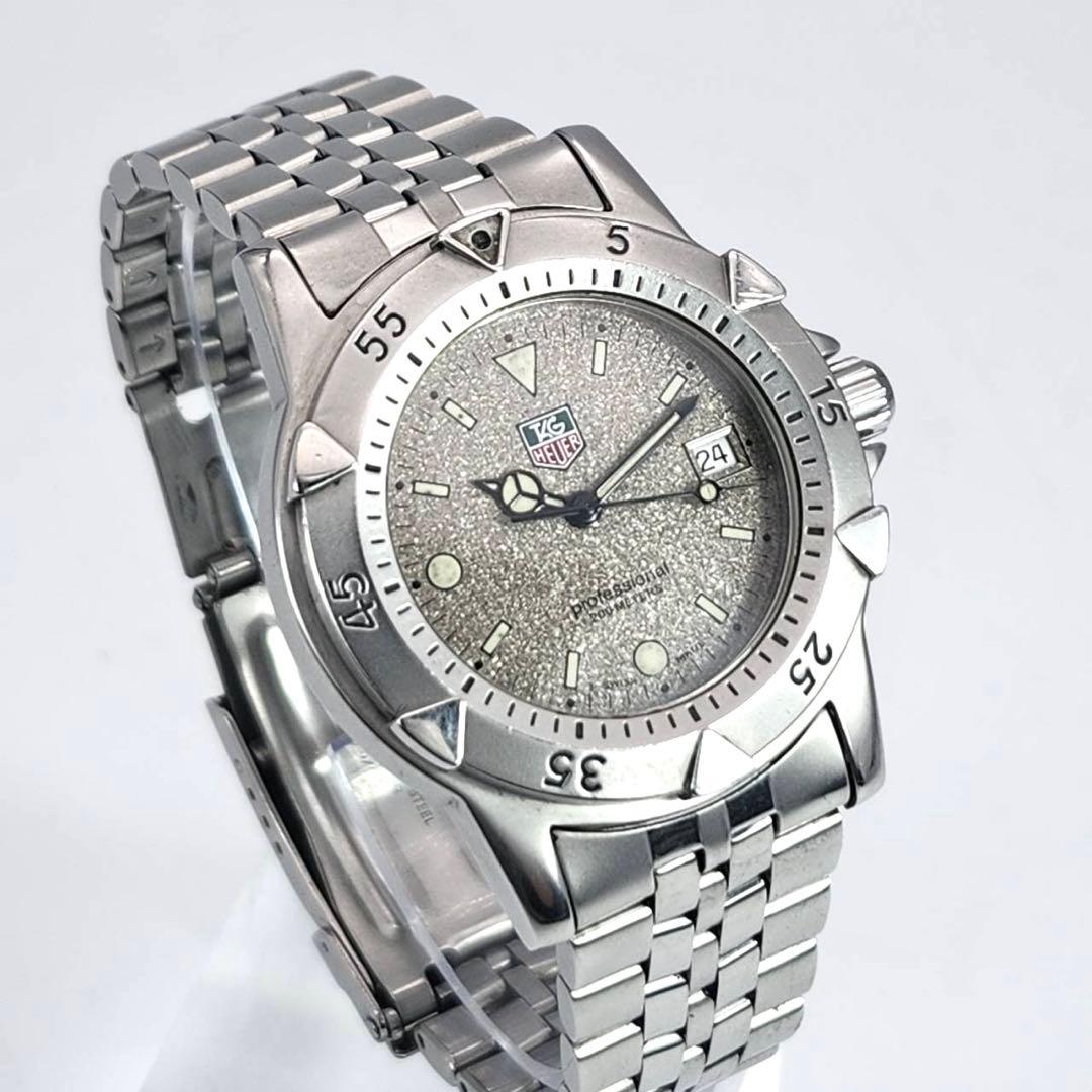 美品✨　タグホイヤー　WD1211 グレー文字盤　プロフェッショナル　シルバー