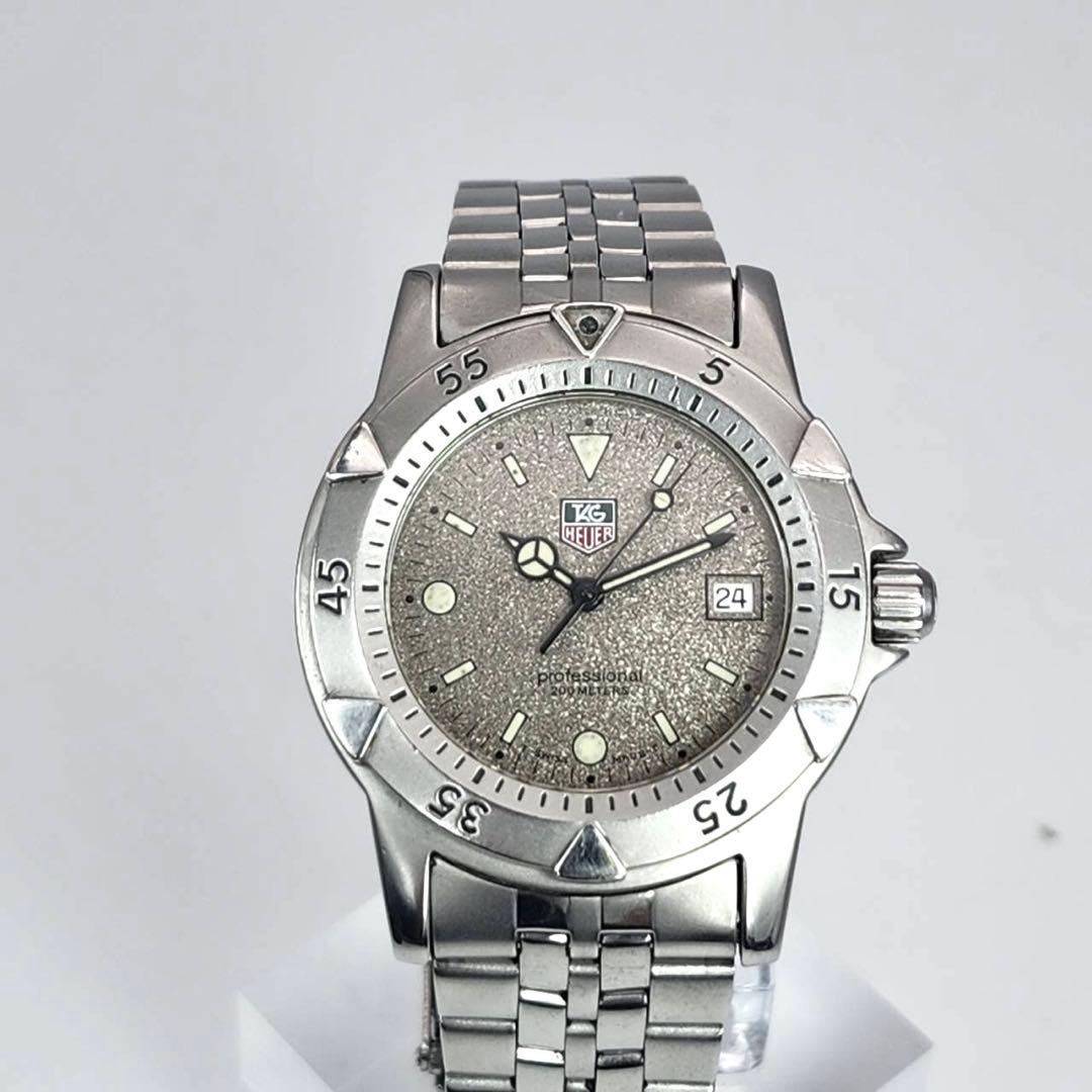 美品✨　タグホイヤー　WD1211 グレー文字盤　プロフェッショナル　シルバー