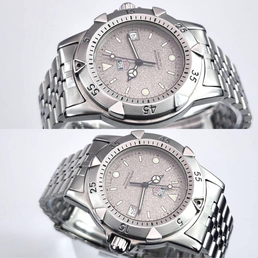 美品✨　タグホイヤー　WD1211 グレー文字盤　プロフェッショナル　シルバー