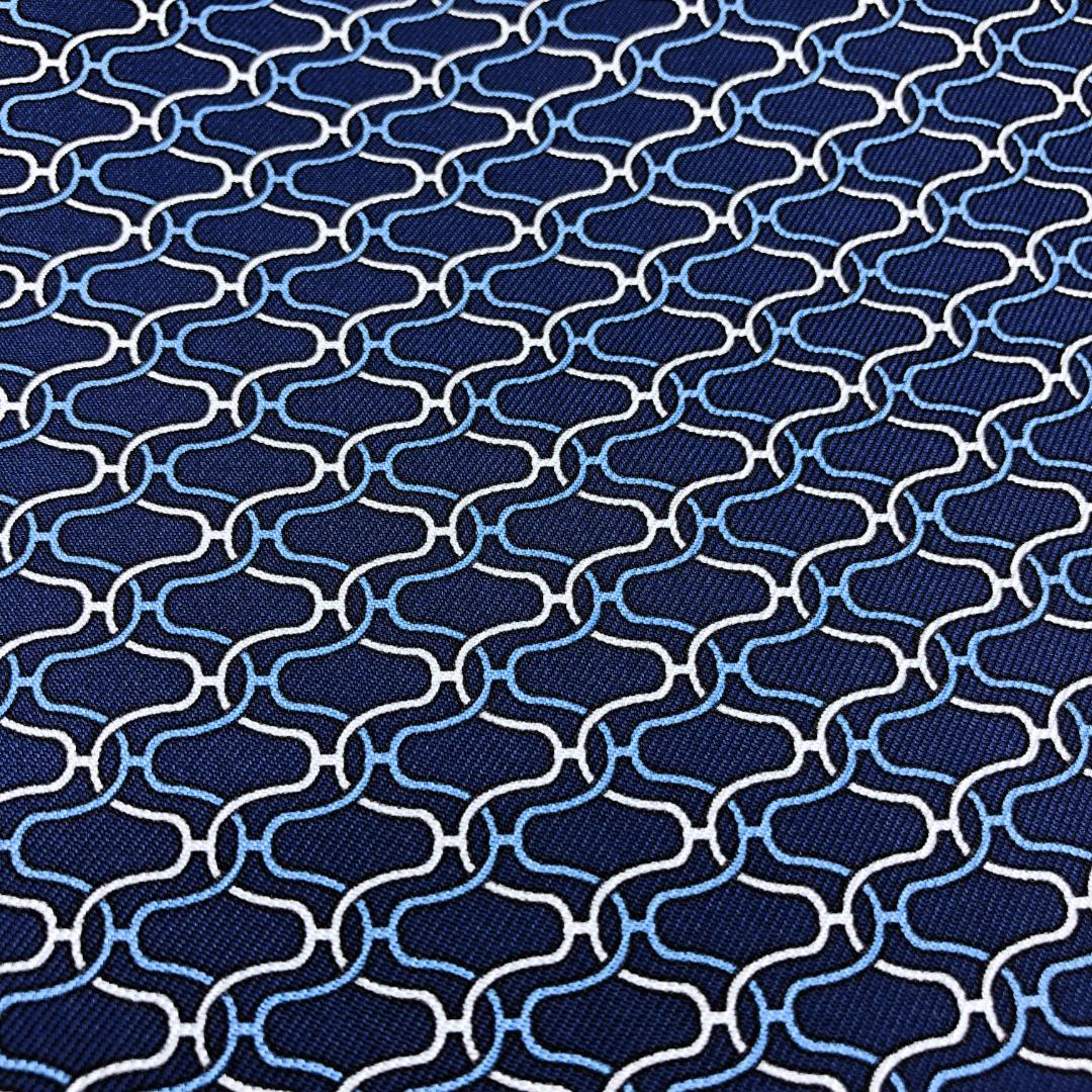 HERMES エルメス マフラー ネイビー シルク100％ アンゴラ100％