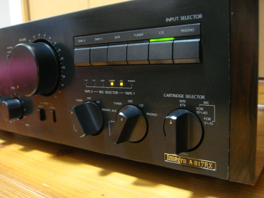 整備済 ONKYO オンキョーアンプ Integra A-817RX 木目パネル