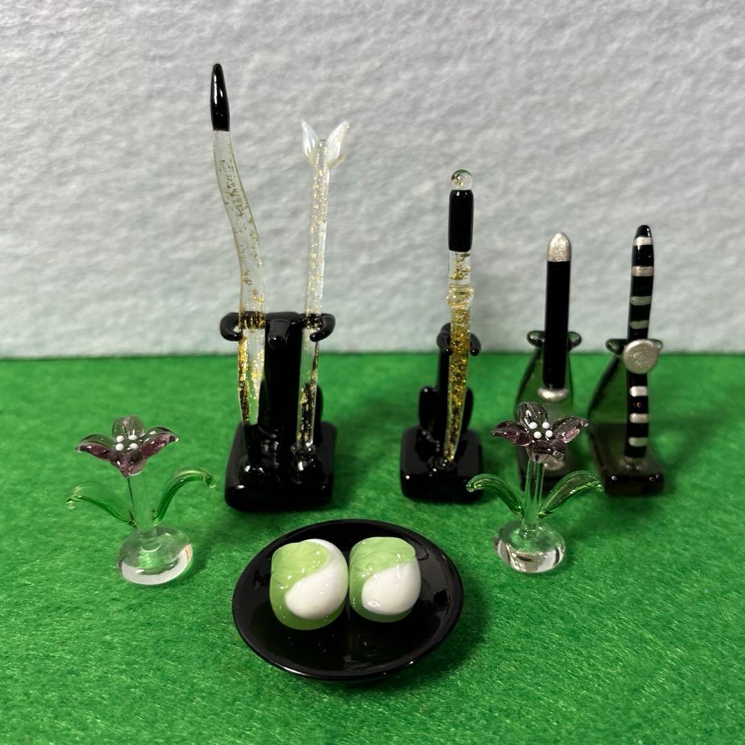 さくらんぼ　ガラス細工　ミニチュア