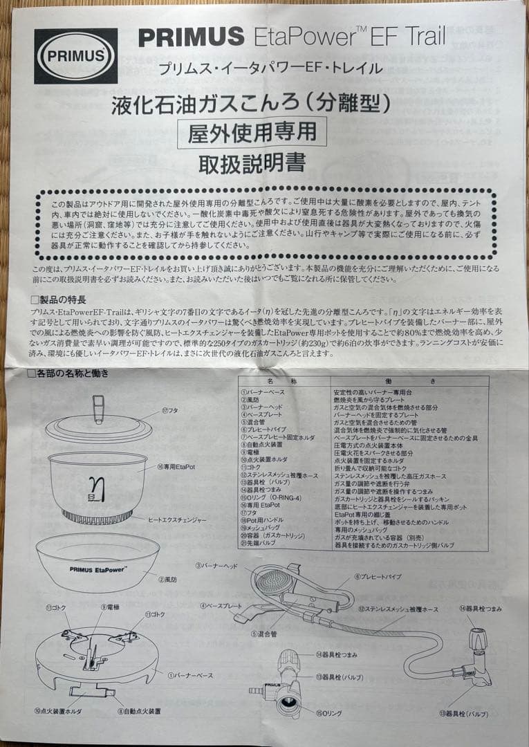 廃盤品希少✨ PRIMUS Eta Power EF クッカーセット 新品
