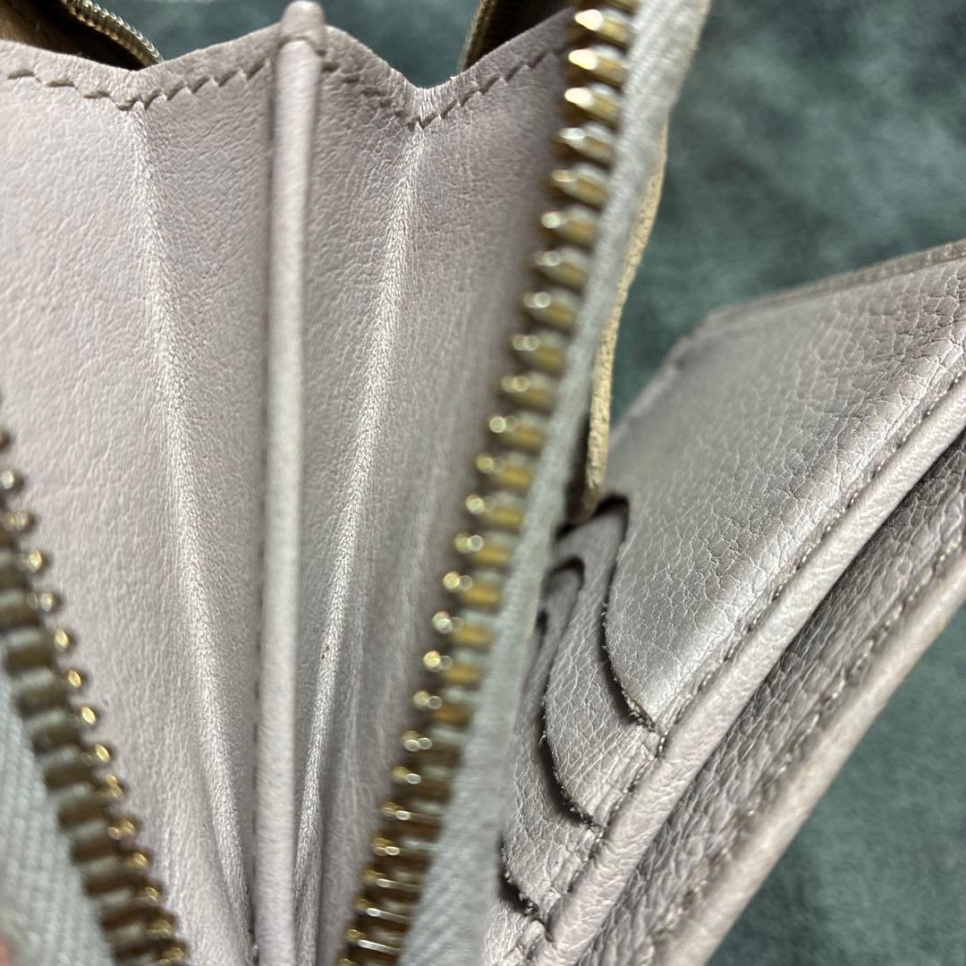 20時まで【極美品】IL BISONTE イルビゾンテ 二つ折り財布 グレー