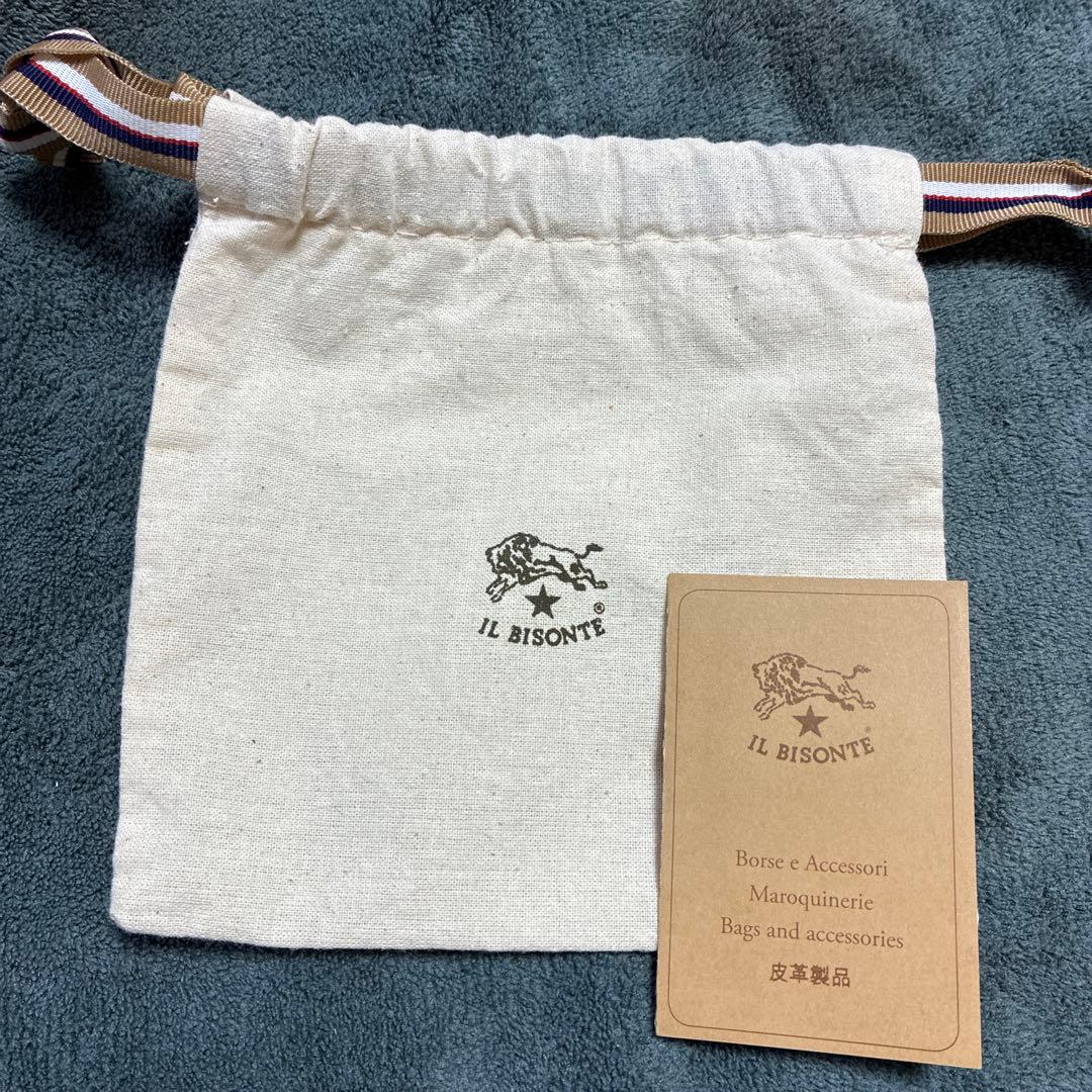 20時まで【極美品】IL BISONTE イルビゾンテ 二つ折り財布 グレー