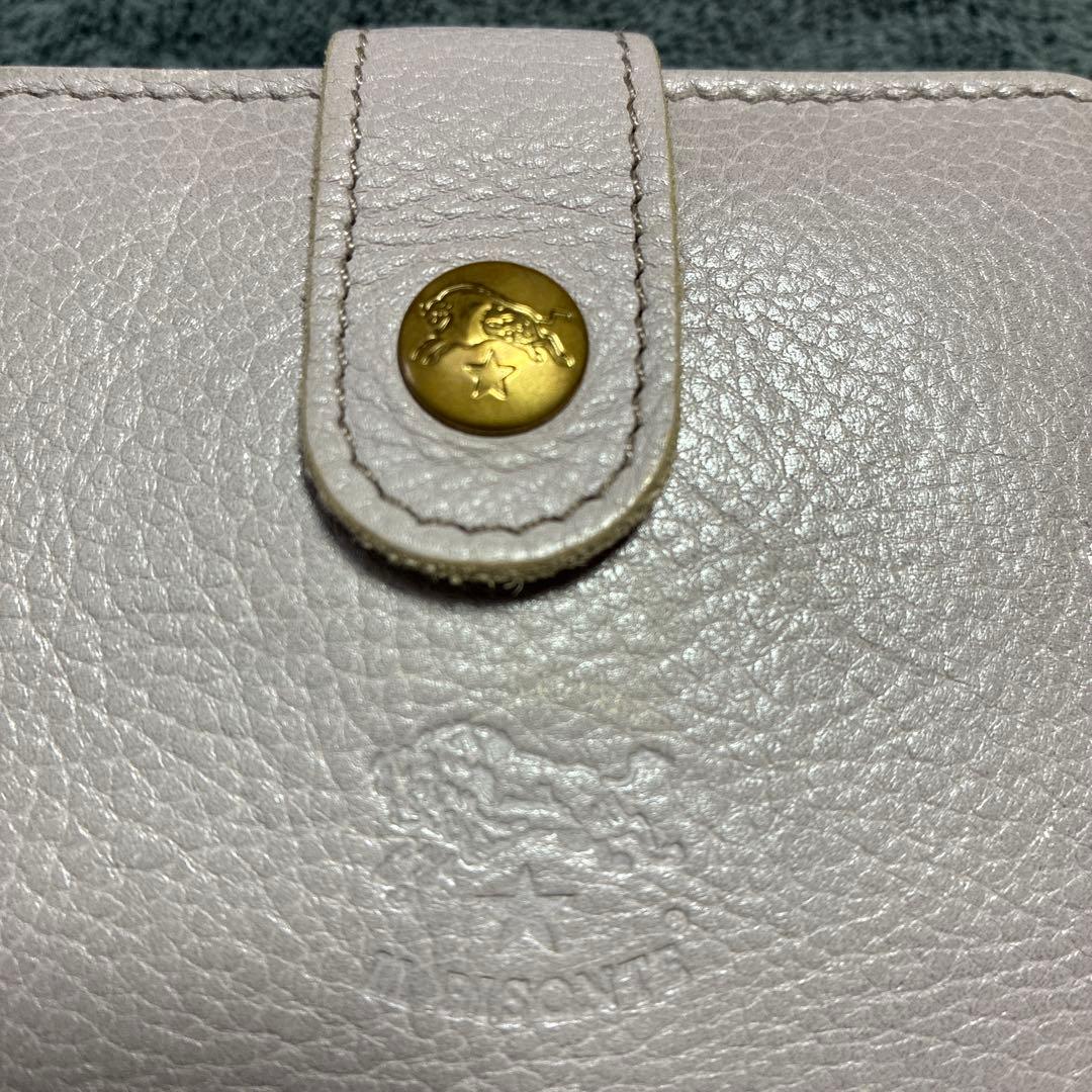 20時まで【極美品】IL BISONTE イルビゾンテ 二つ折り財布 グレー