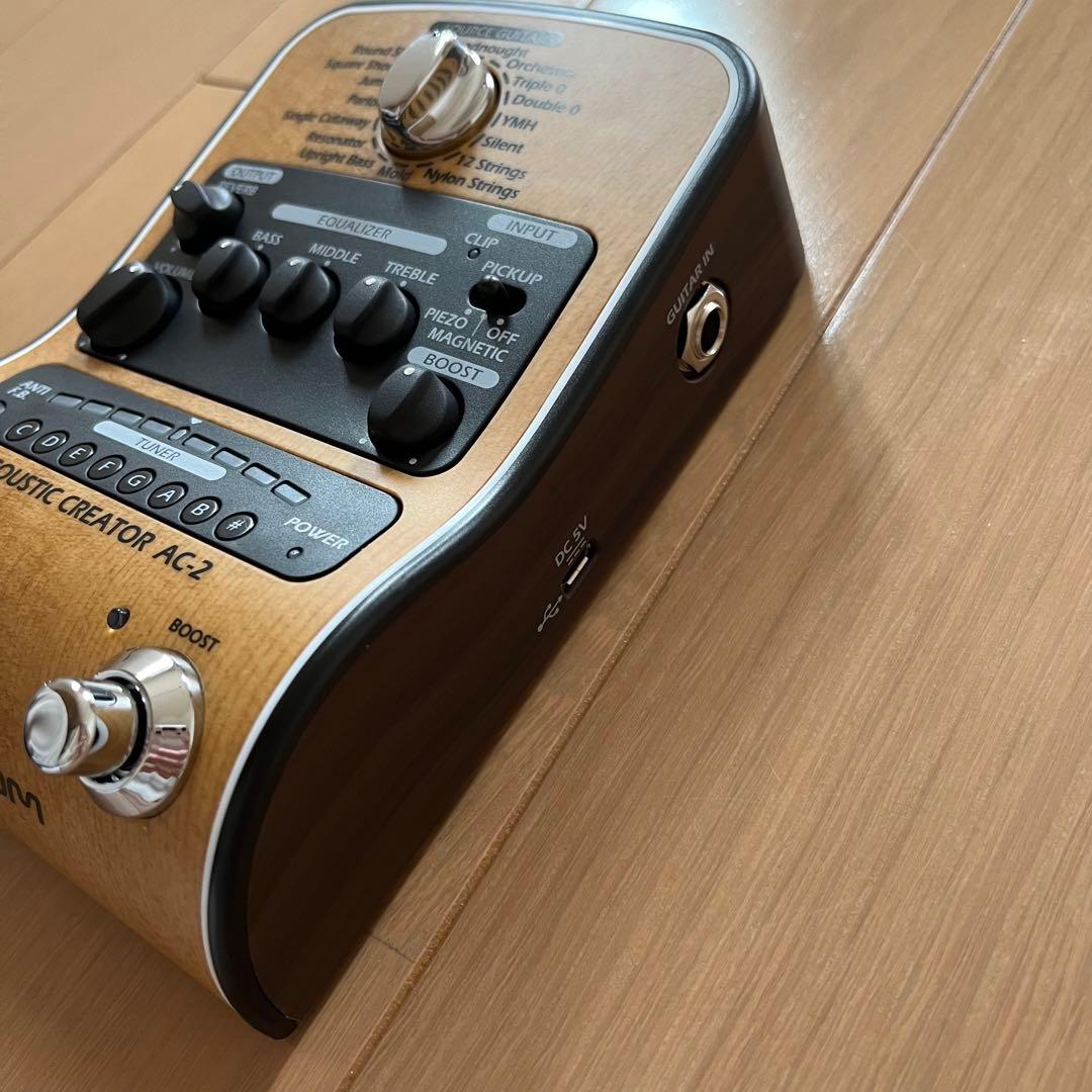 【ほぼ未使用品】ZOOM AC-2 アコースティックギター用 プリアンプ アコギ