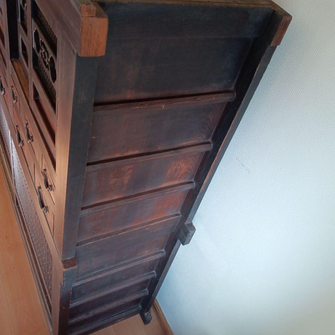 六尺近江水屋　箪笥　和箪笥　キャビネット　みずや 古家具 アンティーク 木製