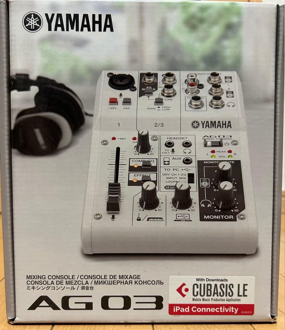 YAMAHA AG03 USBオーディオインターフェース + XLRケーブル