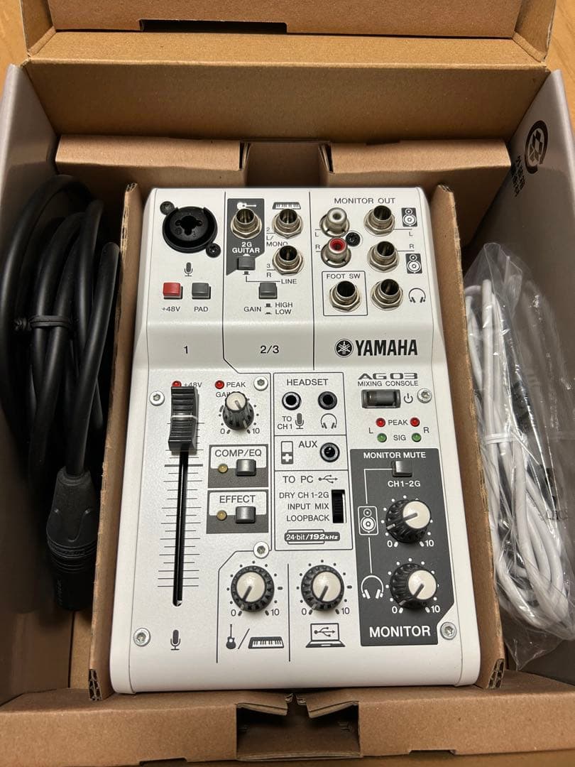 YAMAHA AG03 USBオーディオインターフェース + XLRケーブル