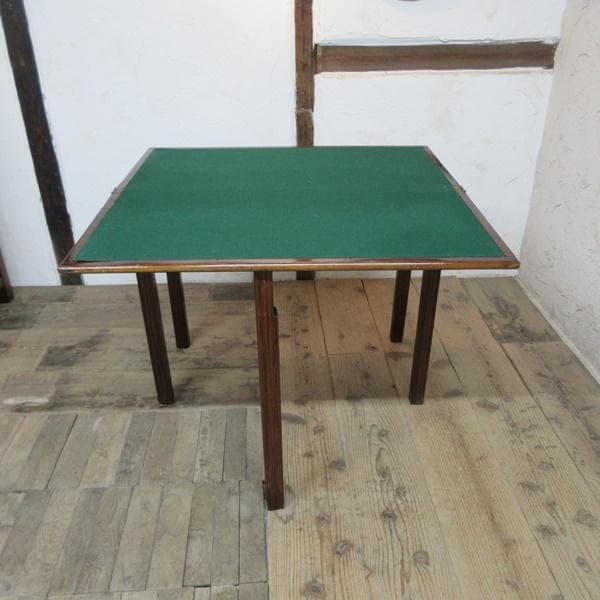 イギリス アンティーク 家具 カードテーブル ゲームテーブル 英国 6856d