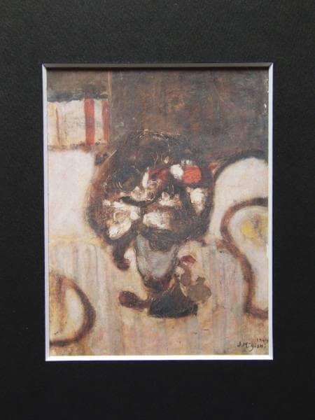 三岸節子、花、希少画集より、新品額装付