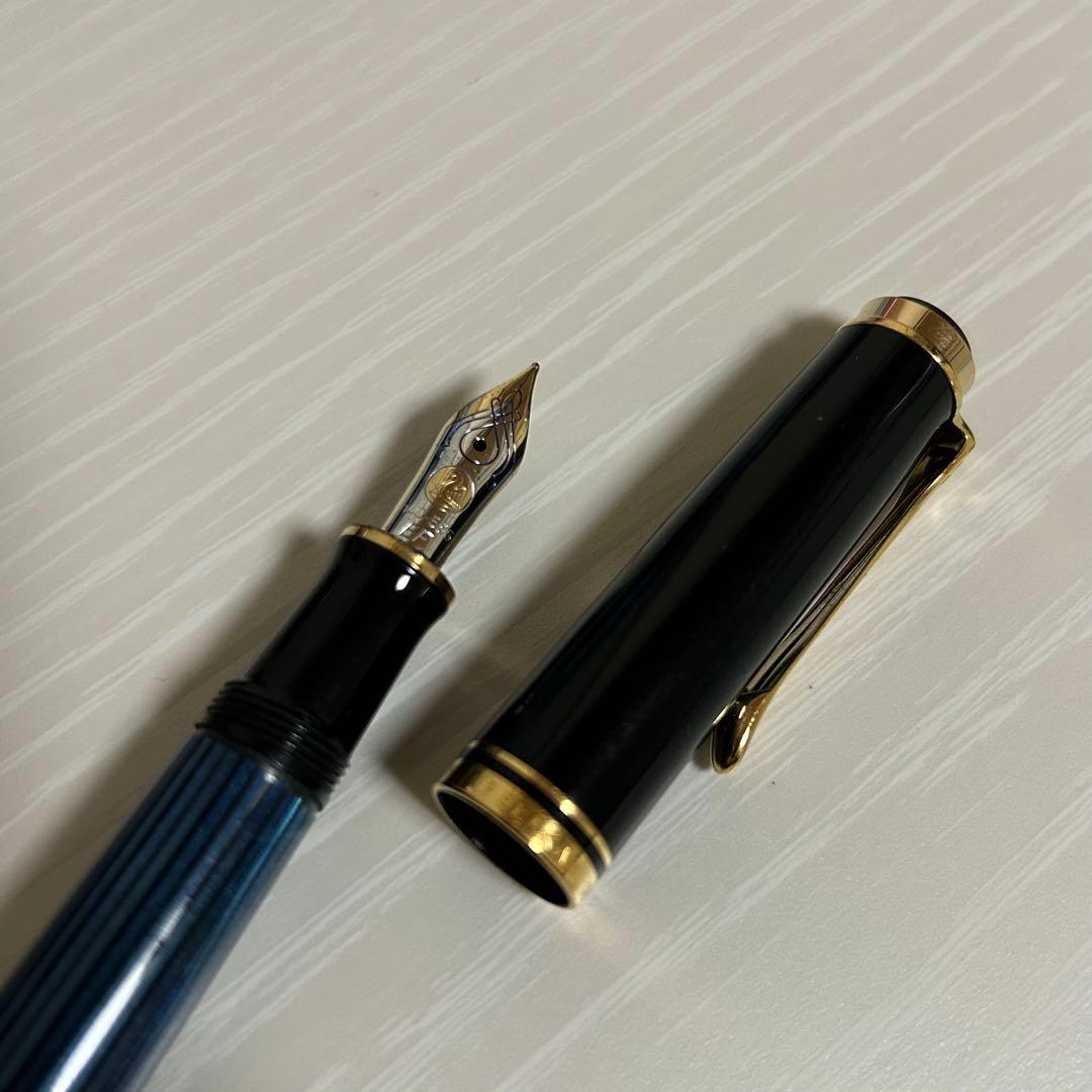 ペリカン スーべレーン m400 青縞 EF