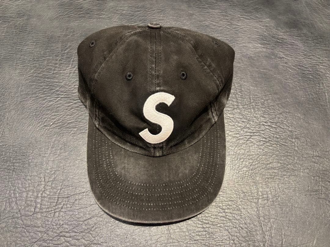 Pigment Coated 2-Tone S Logo 6-Panel 黒