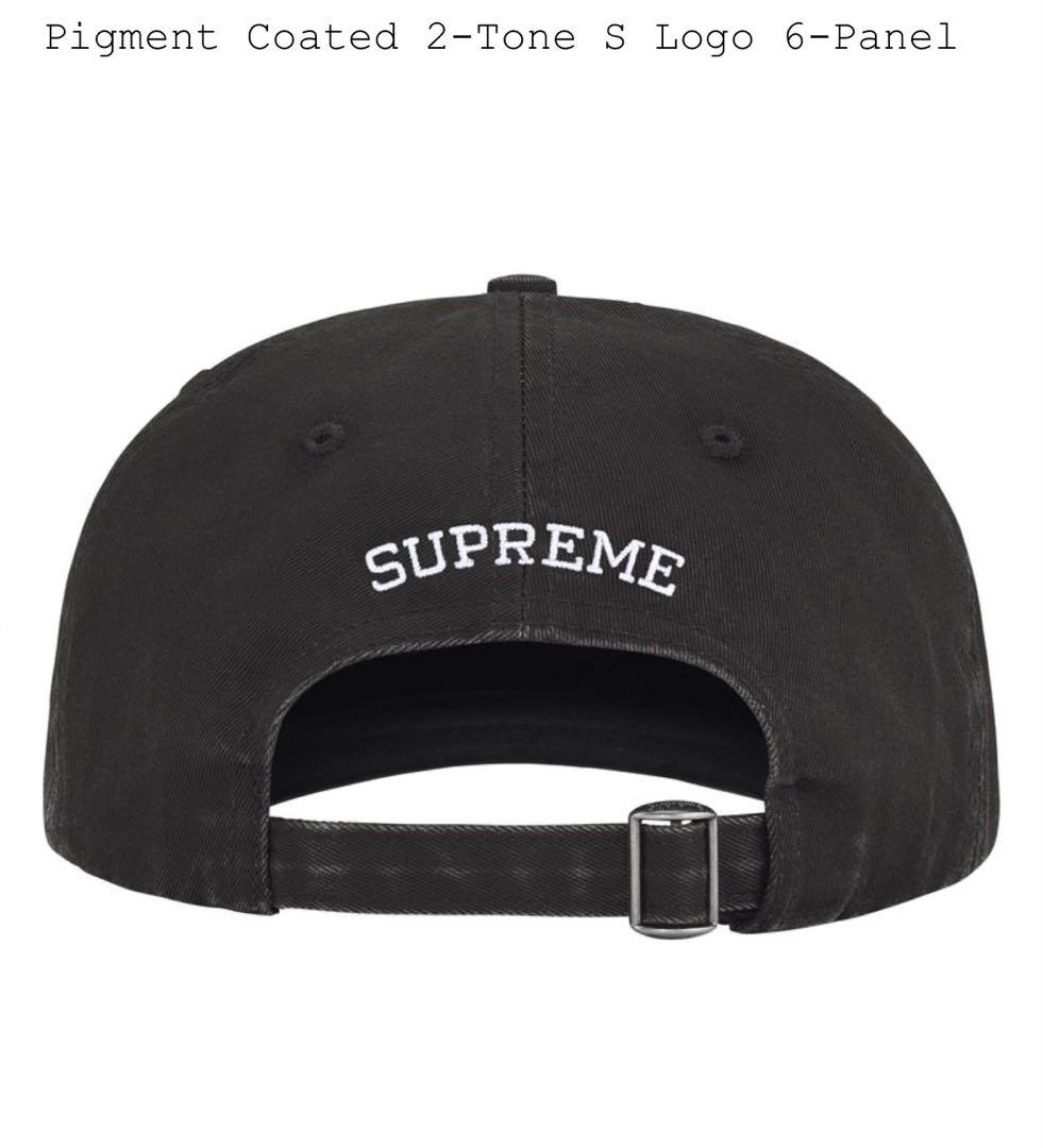 Pigment Coated 2-Tone S Logo 6-Panel 黒