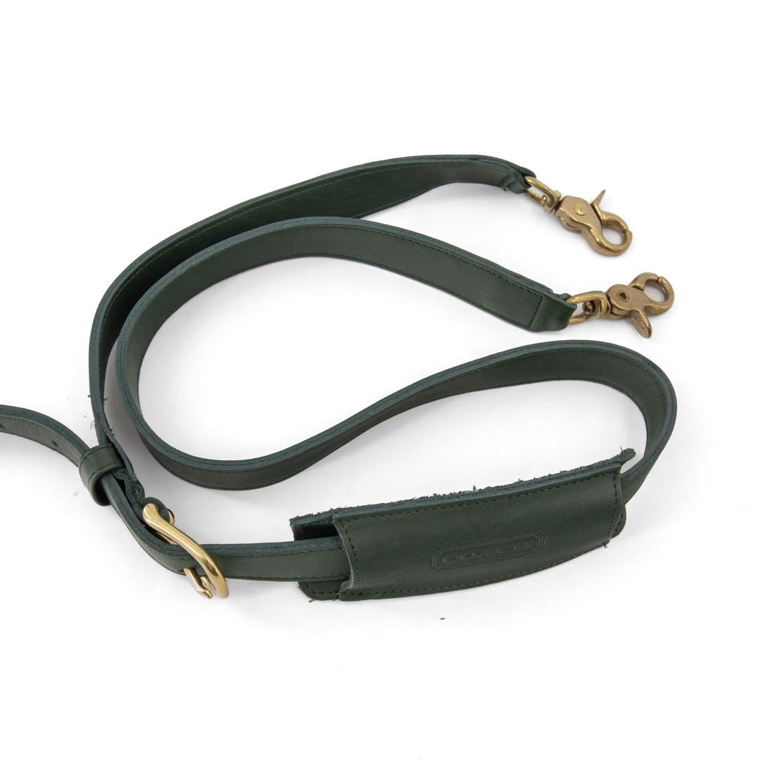 Z987【美品】オールドコーチ　ビジネスバッグ　ショルダー　ターンロック　緑