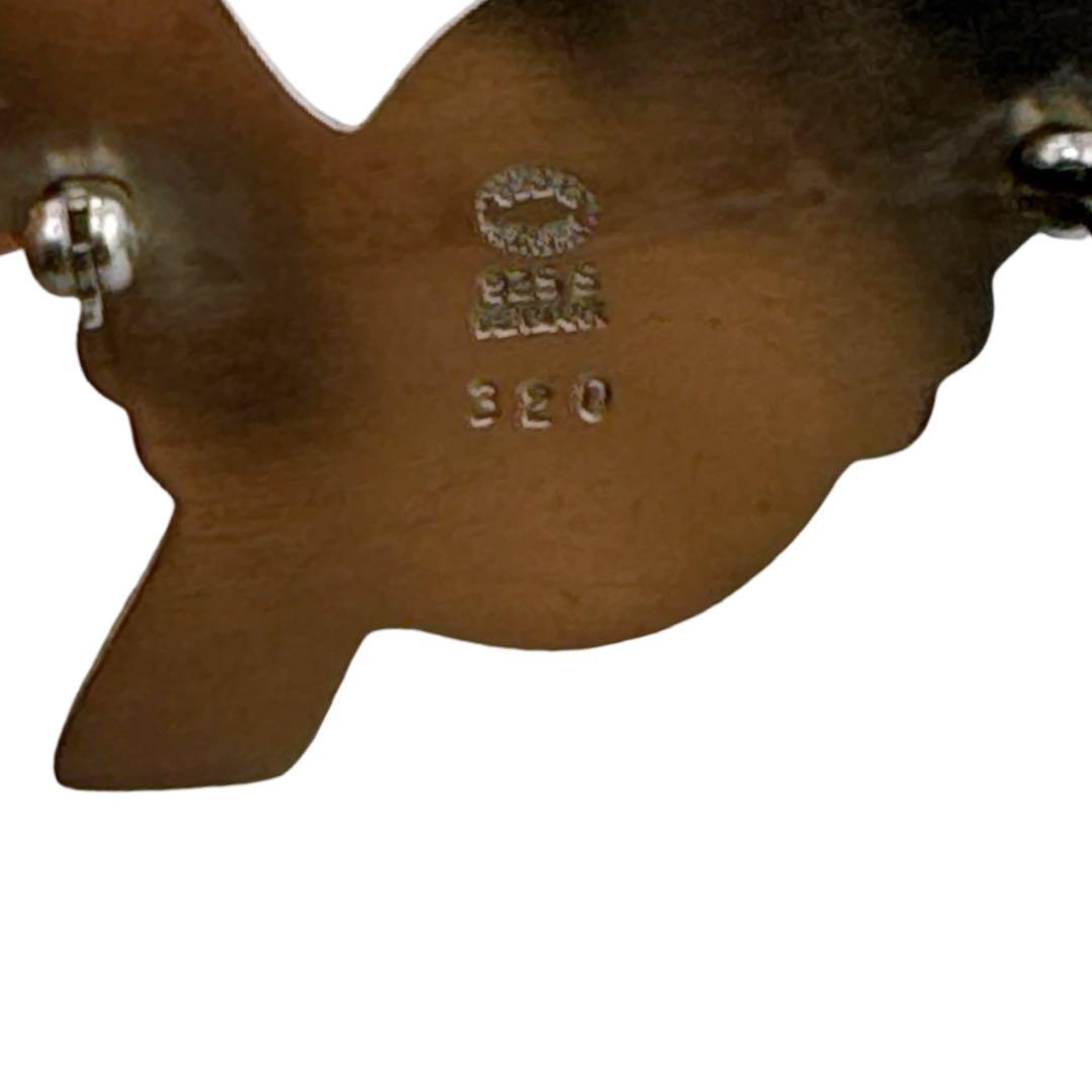 ジョージジェンセン ブローチ ピン バード 鳥 鳩 ハト ピジョン Sv925